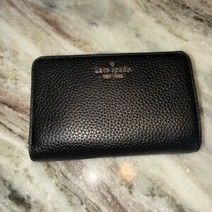 Kate Spade Pebbled Leather Black Wallet